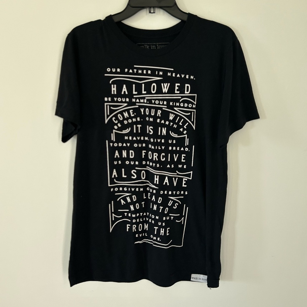 Unisex M walk in love tshirt, GUC